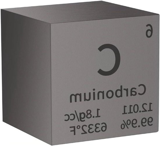 Elementen Kubus Metaal - Zuiverheid Kubus Educatie - Wetenschapseducatie Verzamelen - Hoge Zuiverheid 9995% - 38 mm - Metaal van Merkloos