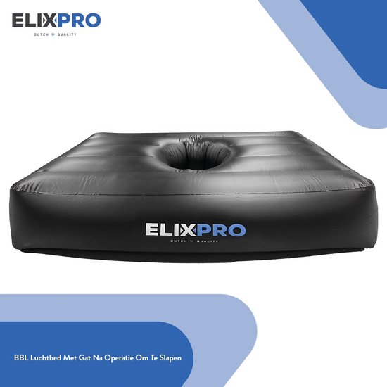 ElixPro - BBL matras - Luchtbed met gat - BBL benodigdheden - Herstel matras Premium materiaal - van ElixPro