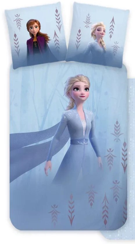 Elsa Dekbedovertrek 140 x 200 cm - Katoen - 70 x 90 cm van Merkloos