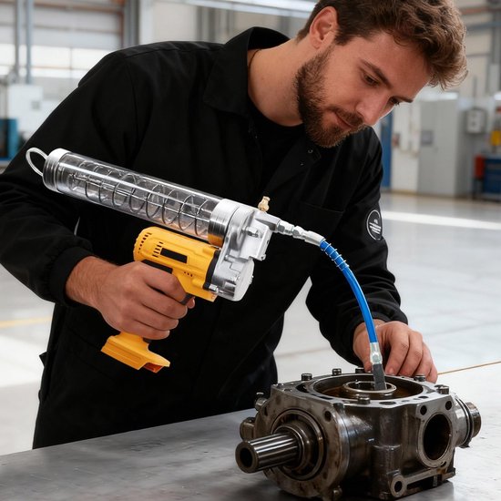 Elzusha - Elektrische Vetpers met Hoogdrukslang en 900 ml Cartridges