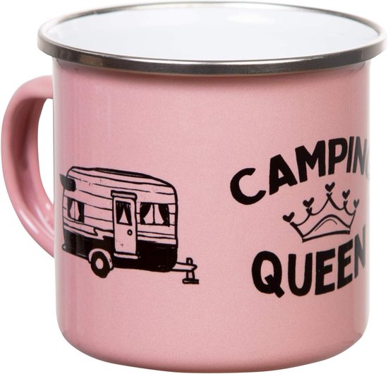 Emaille Mok Caravan Beker 300 ml Lichtgewicht en Onbreekbaar