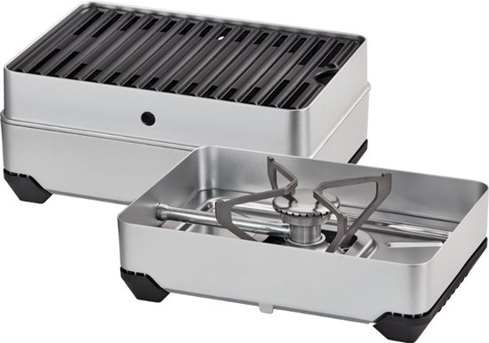 Enders Pace - 2-in-1 Gasbarbecue - Barbecue en kookplaat - Keramisch grillrooster - 2,0 kW - Compact op te bergen - Inclusief regelaar en slang