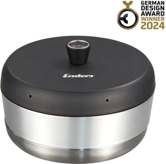 Enders Vamo - Mobiele Oven - 2,3 L inhoud - Keramische antiaanbaklaag - Met thermometer en gelijkmatige warmteverdeling van Merkloos