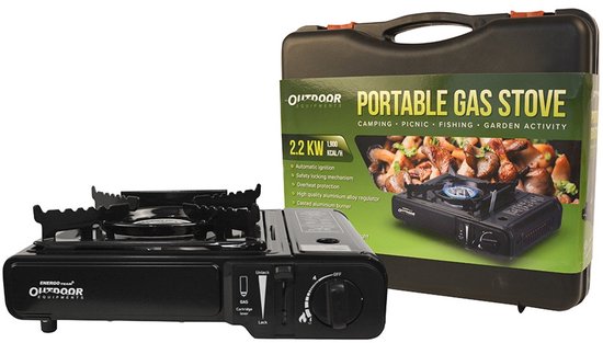 Energofish - Outdoor - Kooktoestel – Lichtgewicht camping gasstel met piezo-ontsteking van Energofish
