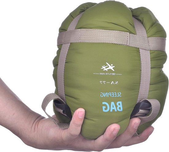Envelop Outdoor Slaapzak voor Camping en Reizen - Multifuntion Ultra-licht (Army Green)