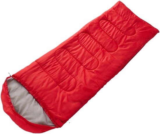 Envelop Slaapzak - Kampeer Tassen - Buiten Ontspannen - Splitsbaar Ontwerp - Verlengd Model - Rood