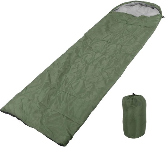 Envelop Slaapzak - Kampeerzak - Buiten Kamperen - Met Capuchon - 180 cm - Gebladerte