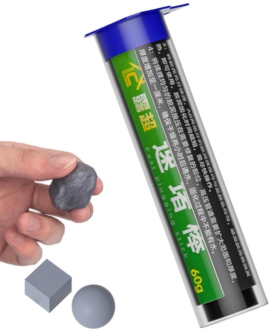 Epoxy Plamuur - Reparatiestick Metaal - Snelle Lekreparatie - Veelzijdig Vormbaar - 120 ml - Grijs