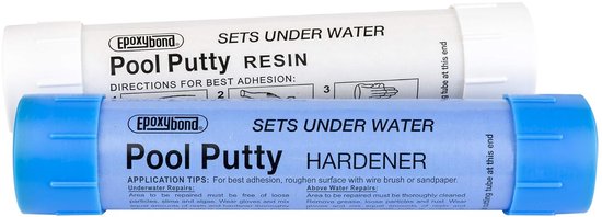 Epoxy Pool Putty - Reparatiemiddel - Zwembad Reparatie - Waterdicht - 16.5cm - Wit