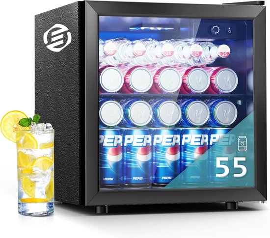 Equivera Mini Fridge for Drinks - Kleine Koelkast - Mini Koelkasten - Minibar - Mini Fridge - Mini Koelkast - Mini Koelkastje - Must have voor in Huis!