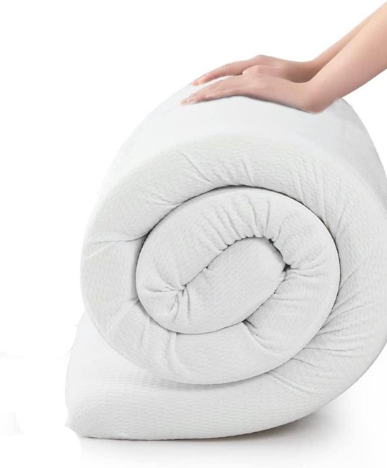 Ergonomische Matras - Schuimmatras Campingmatras - Extra Slapen - Hoge Dichtheid Schuim - 80 x 190 x 20 cm - Geel