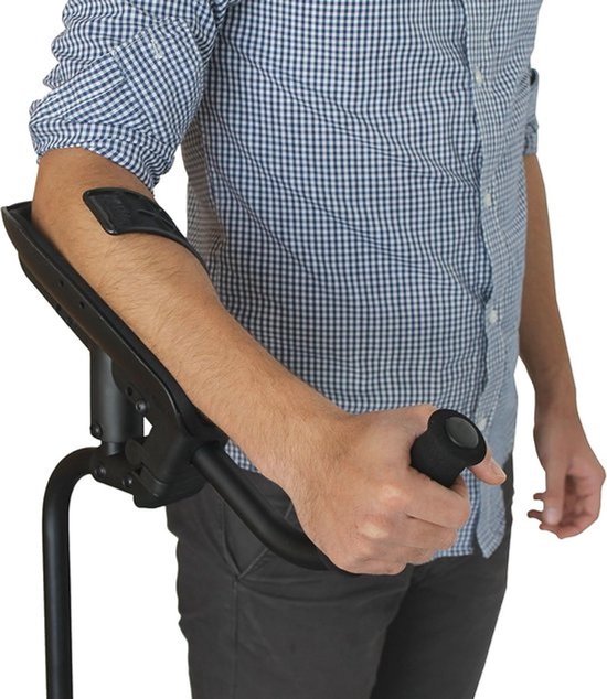 Ergonomische onderarmkrukken voor volwassenen - Verstelbare comfortloopkrukken - Zonder merknamen