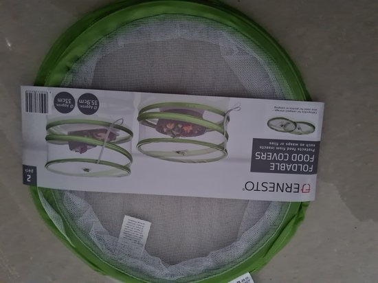 Ernesto inklapbare Afdekstolp Vliegenkappen - Vliegenkap - Voedselkap - Groen 2 stuks