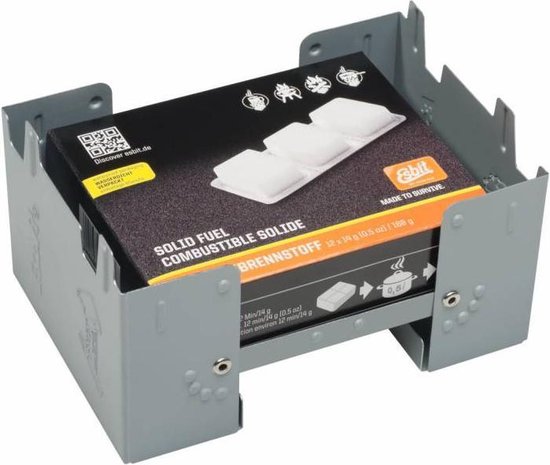 Esbit Brander Pocket Stove L - Incl 12x14 gr Esbit Blokjes - Compact van ES