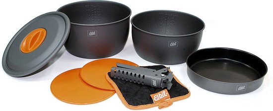 Esbit CW2500HA dubbele kookpot 2,5L - dubbel kookpot - aluminium
