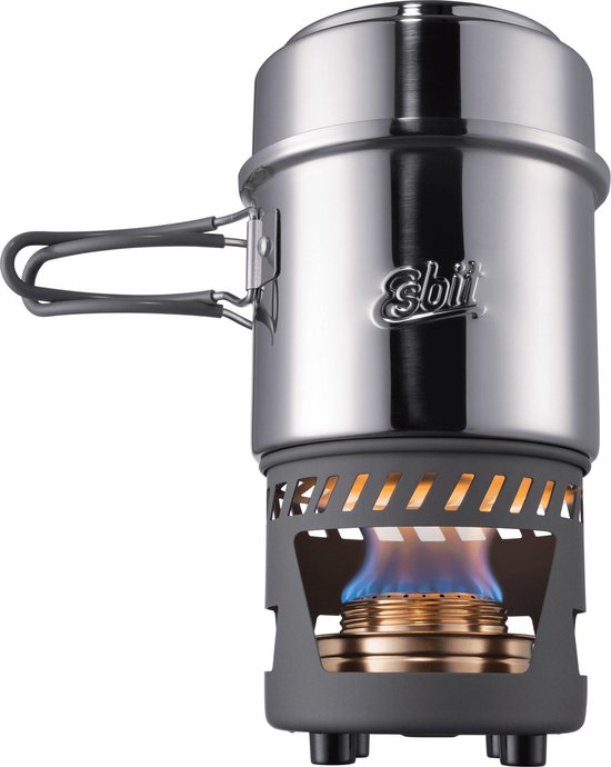 Esbit Outdoor Kooktoestel 985ml - alcoholbrander - aluminium/RVS - opbergtas