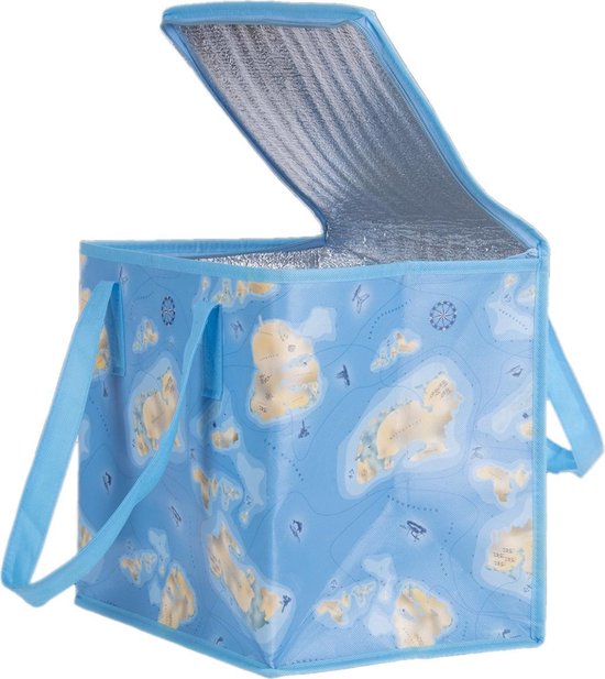 Esschert Design Koeltas Strand 24 Liter Polyester Blauw van Esschert Design