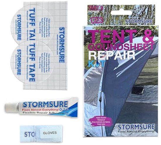 Essentiële Reparatieset voor Tentdoek en Grondzeil - Ideaal voor Kamperen van Gorilla Glue