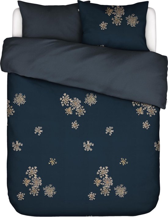 ESSENZA Lauren Dekbedovertrek Indigo blauw - Lits-Jumeaux - 240x200/220 cm van ESSENZA