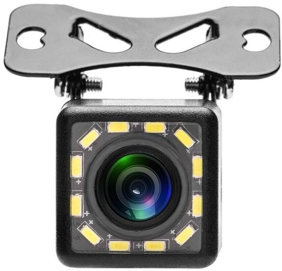 ESSGOO Achteruitrijcamera - Universeel RCA - 12 LED Nachtzicht - IP68 Waterdicht - Achteruitrij Camera Auto