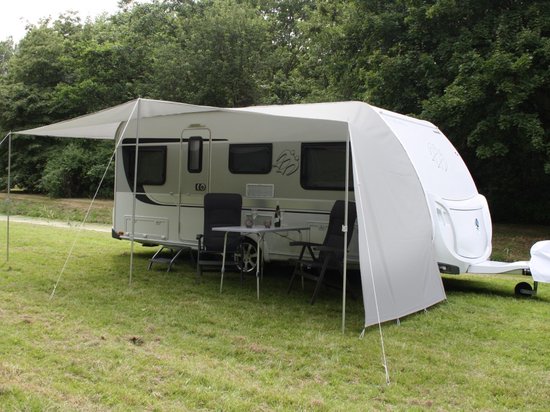 ESVO schuifluifel - maat 4 voor omlooplengte 791 - 830 cm - met ESVO aluminium stokken, haringen en scheerlijnen
