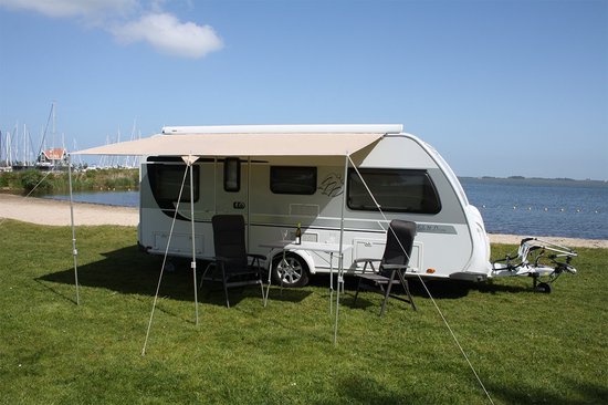 ESVO universele caravanluifel - 360 x 240 cm - polyester - beige van ES