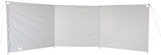 ESVO windscherm Sirocco 3 panelen met bovenliggers van ES