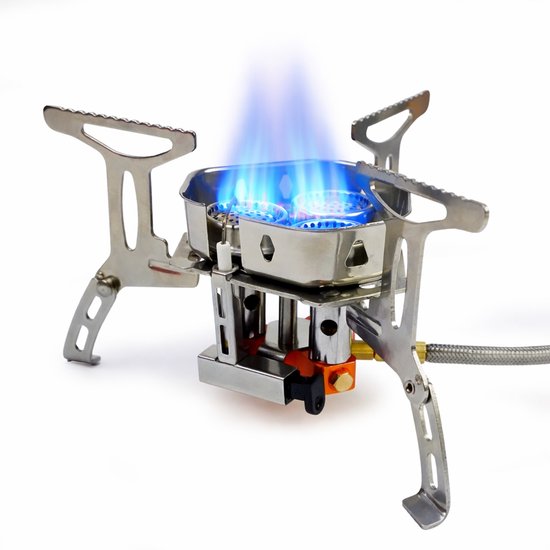 Eurocatch Opvouwbare Gasbrander Turbo 6800W - incl Connector - Draagkoffer van Merkloos