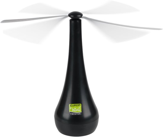 Eurom Fly away twister | Vliegenverjager voor op tafel | Zwart 1 stuks