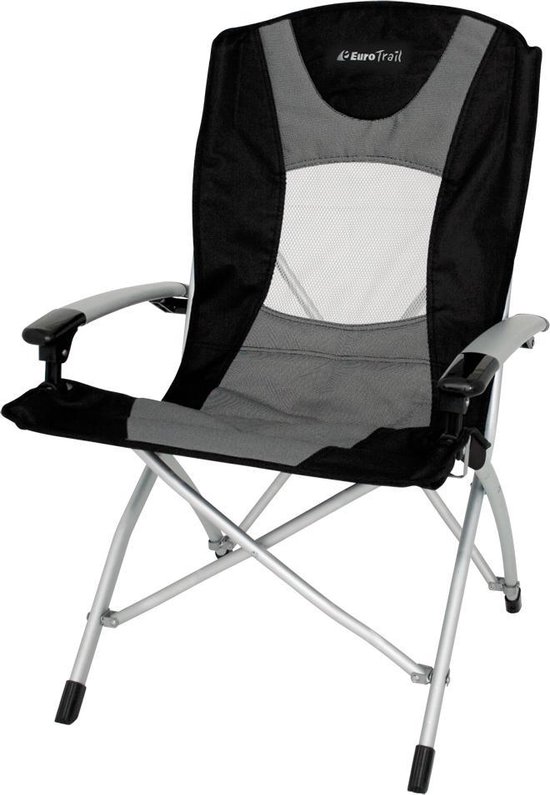Eurotrail Camping stoel Lyon - charcoal zwart van Eurotrail
