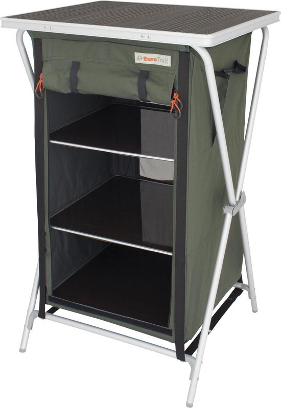 Eurotrail Campingkast Aubenas 98 X 60 Cm Aluminium/mdf Groen van Eurotrail