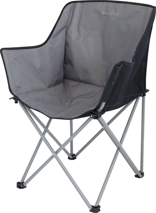 Eurotrail Campingstoel Kampala - Antraciet/Zwart van Eurotrail