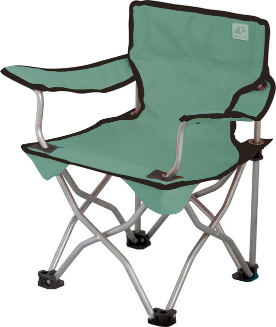 Eurotrail Campingstoel voor Kinderen Ardeche - Zeegroen/Zwart van Merkloos