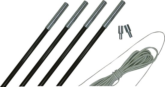 Eurotrail Fiber Stokkenset - 9,5 mm - 450-500 cm van Eurotrail