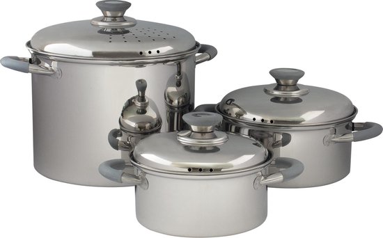 Eurotrail Pannenset Roma - RVS - 3 Delig - Grey van Eurotrail