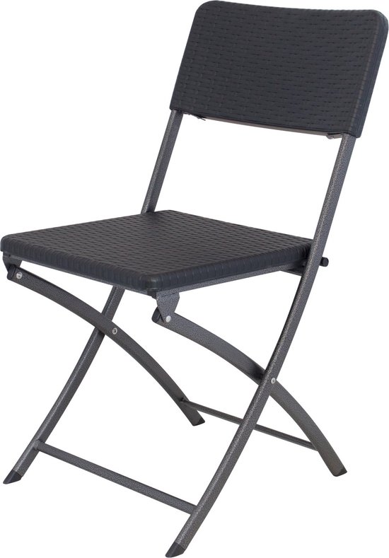 Eurotrail Pavilion stoel Rattan Design - Zwart van Eurotrail