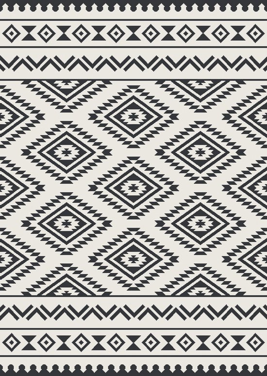 Eurotrail Relax Mat - 200*270cm - Wit Zwart - Tenttapijt