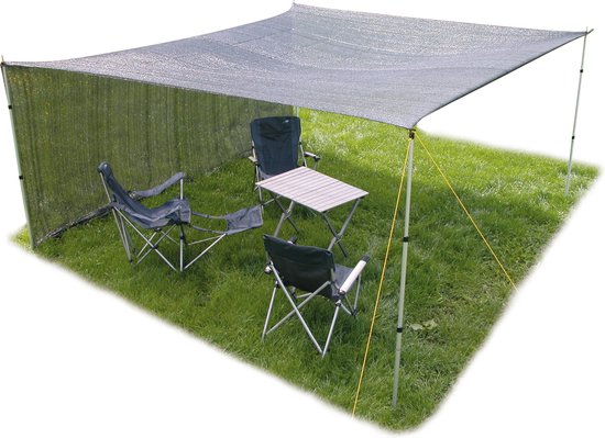 Eurotrail Schaduwdoek - 6x4 meter (excl stokken) van Eurotrail