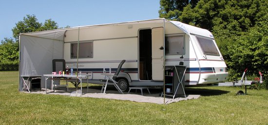 Eurotrail Schuifluifel Caravan 500 X 240 Cm Polyester Grijs van Merkloos