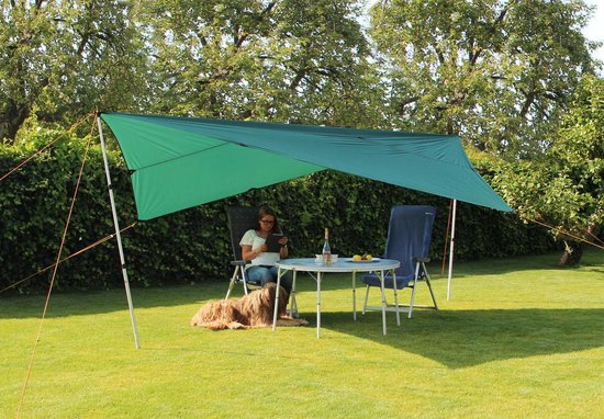 Eurotrail Tarp 3 50% Uv Bescherming 300 X 300 Cm Polyester Groen van Eurotrail