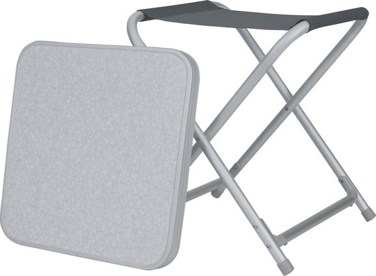 Eurotrail Toledo - Bijzettafel/krukje - Grijs van Eurotrail