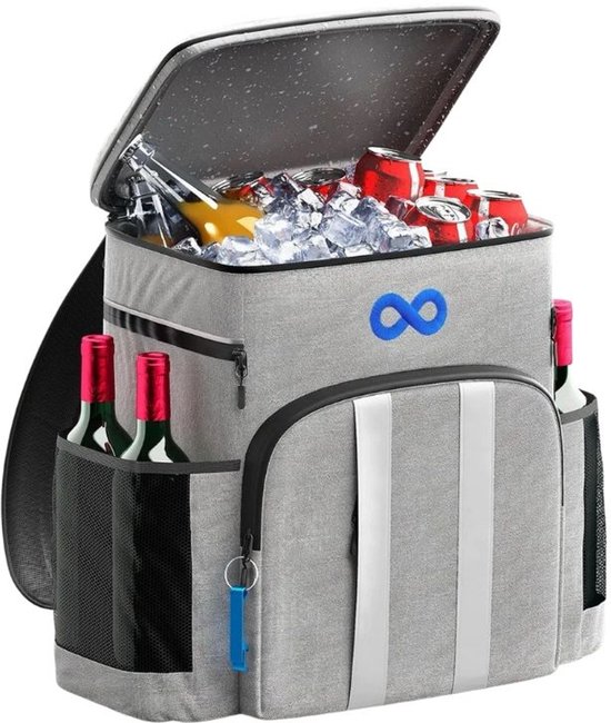 Everlasting Comfort Cooler-rugzak voor strandtrips en wandelen, grote rugzak-koeltas met flessenhouder, ideaal als picknickrugzak van Everlasting Comfort