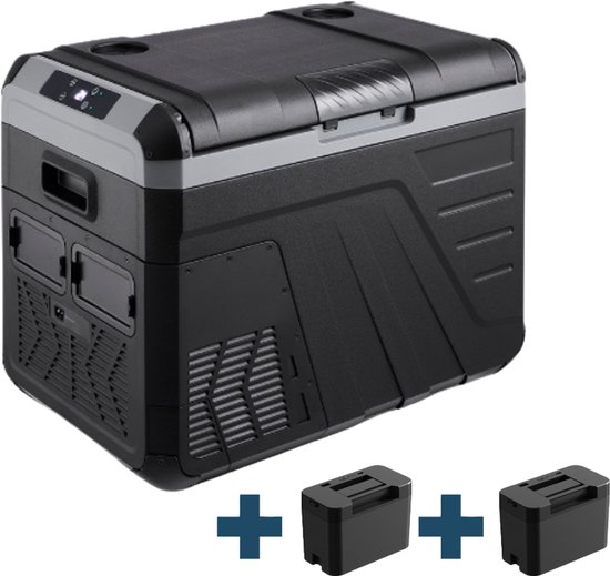 Evolar Elektrische Compressor Koelbox - 35L - Inclusief 2 Accu's - 12V en 230 volt - Coolbox - Zwart