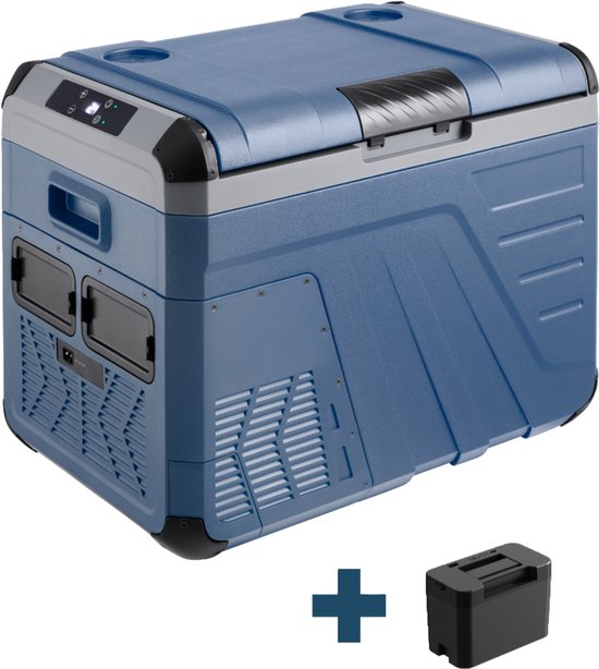 Evolar Elektrische Compressor Koelbox - 35L - Inclusief Accu - 12V en 230 volt - Coolbox - Donker Blauw van Evolar