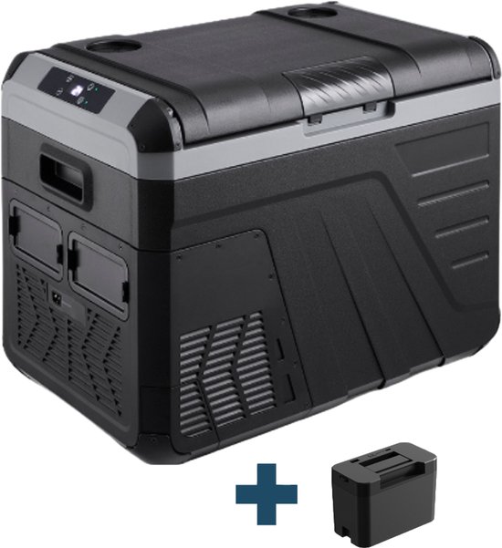 Evolar Elektrische Compressor Koelbox - 35L - Inclusief Accu - 12V en 230 volt - Coolbox - Zwart