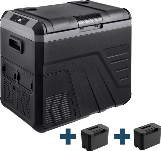 Evolar Elektrische Compressor Koelbox - 45L - 12V/230V - Inclusief 2 Accu's - Zwart