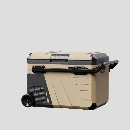Evolar Elektrische Koelbox - 35L - 12V/230V - Met Wielen & Hendel - Khaki van Merkloos