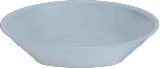 Excellent Houseware Bordjes - 4x stuks - D18 cm - wit - onbreekbaar