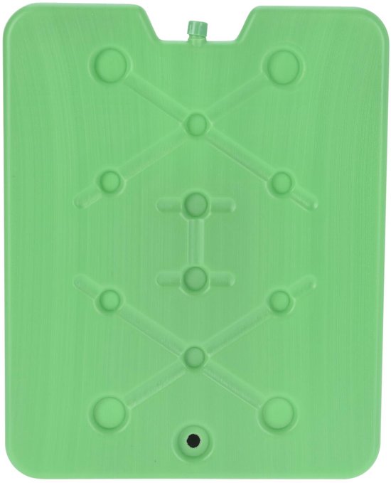 Excellent Houseware Koelelement Ice Pack - groen - plat - polyethyleen - 900 gram - 32 x 25 x 1 cm - schijf