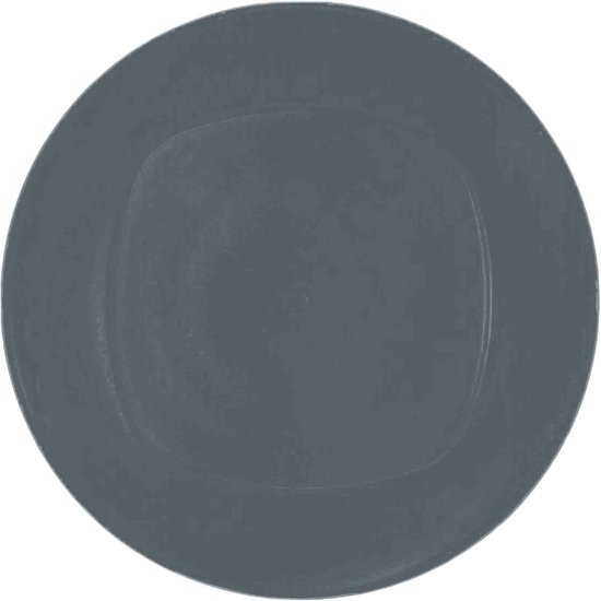 Excellent Houseware Ontbijt/dinerbordjes - 4x stuks - grijs - 20 cm van Excellent Houseware